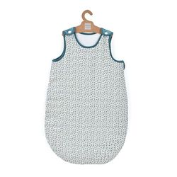 DOUDOU ET COMPAGNIE - Slaapzak YOCA LE KOALA - Knuffelig blauw bloemen voor baby's van 0 tot 6 maanden - 70 cm - Zachte cocon - Slaapcomfort - Drukopening - Geboortecadeau - DC4038