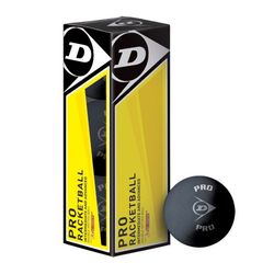 Dunlop Pro Bolas de Raququetebol, unissexo para adulto, preto, One Size