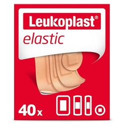 Leukoplast elastic – Cerotti non sterili- Elastici e delicate sulla pelle – Ideali per dita, gomiti, ginocchia e polsi – confezione assortita 40 pezzi, Color carne