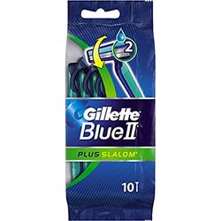 Gillette Blue II Plus - Rasoio da slalom, confezione da 10