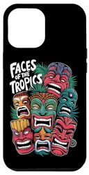 iPhone 14 Pro Max Tiki Mask Aloha Spirit Hawaiian Vacation Summer Fun Case