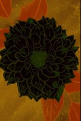 Black Dahlia Lined Journal
