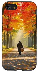Otoño Otoño Vintage teléfono Caso Lindo otoño Femenino estética Carcasa para iPhone SE (2020) / 7/8