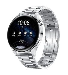 HUAWEI Watch 3 - Mobiel Bellen met eSIM - Continue Gezondheidsmonitoring - Tot 2 Weken Batterijduur - Online Muziek - 100+ Sportmodi - Stainless Steel