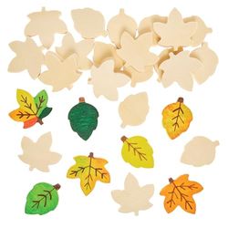 Baker Ross FX727 Pierres à peindre en bois - Lot de 30, pierres vierges à peindre et à décorer