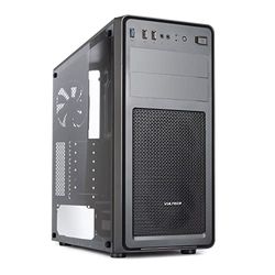 Caja Vultech VCO-A2699T ATX 1x USB 3.0,2X USB 2.0 con Cristal Templado sin Fuente de alimentación, Negro