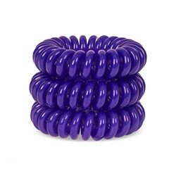 Deep Purple SpiraBobble | Hair Bands for Women – 6Pcs Set Hair Bobbles | Durable Hair Tie | Spiral Ring for ponytails