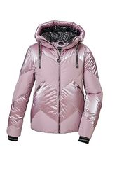 killtec Donna Giacca da sci/giacca da sci trapuntata con gonnellino da neve con cerniera KSW 100 WMN SKI QLTD JCKT, hell malve, 46, 42036-000