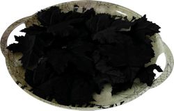 FIESTAS GUIRCA | Black Pumpkin Leaves (9-10 cm) - Halloween and Scary Party Decoration - Terrifying Props for Celebrations and Events - For Dark Environments and Horror Scenes