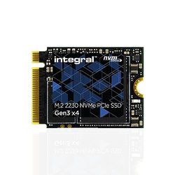 Integral SSD M.2 NVMe 2230 PCIe Gen3 x4 da 1 TB - Velocità di lettura fino a 3400 MB/s, velocità di scrittura fino a 3000 MB/s - Unità a stato solido interna. Valve Steam Deck, Microsoft Surface Pro,