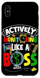Actively Monitoring LIKE A Boss Actively Monitoring Boss Case for iPhone XS Max
