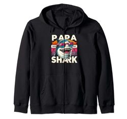 Papá Shark Funny Shark Tee Family Shark, tiburones a juego con papá Sudadera con Capucha