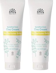 Urtekram Zinc Cream - No Perfume - Baby - Sensitive Skin - 75 ml. Vegan, Organic, Shea Butter, Natural Origin (Pack of 2)
