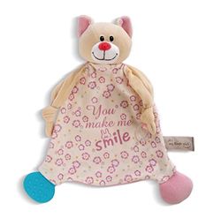 NICI-Doudou Gatto 25x25cm, Colore Beige, 48894