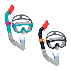 Snorkelbril en -buis voor Kinderen Bestway Blauw Zwart Volwassen (1 Stuks)