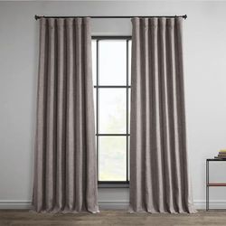 HPD Half Price Drapes Cortinas texturizadas de linho sintético para escurecer a sala, para quarto, 84 polegadas de comprimento (1 painel), 50 polegadas de largura x 84 polegadas de comprimento,