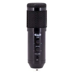 CAD Audio u49 29-10044 U49-USB Side Address Studio Mic Spraakmicrofoon incl. statief