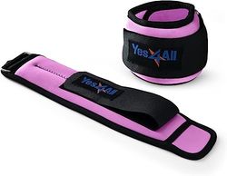 Yes4All 09SM Pesas para tobillos y muñecas de neopreno (0,45 kg - 4,5 kg) - Ankle Weights Set, Tobilleras con peso 1,4 KG Par = 2 x 0,7 KG