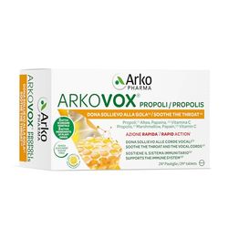 ArkoPharma Arkovox Propoli Pastiglie Miele e Limone Integratore, 24 Compresse