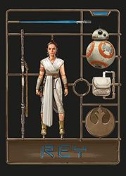 Star Wars Toy Rey - Grootte: 50 x 70 cm - Komar, muurschildering, posters, kunstdruk (zonder lijst)