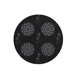 Questo Casa, Round Digital Printed Mouse Pad, Non-Slip Base, for Office and Home, Diameter:22cm