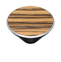 PopSockets PopTop (Top only, Base sold separately) - Swappable Top for Your Swappable PopGrip - Zebrawood