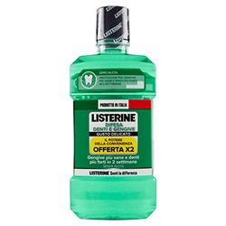 Listerine Difesa Denti E Gengive Gusto Delicato Collutorio, 2 x 500ml