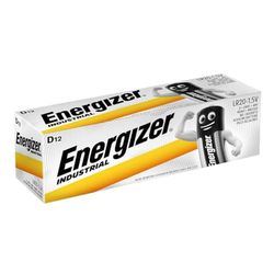 Energizer - Pacote de 12 pilhas alcalinas Alkaline Industrial D / LR20