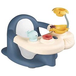 Smoby Little Siège de Bain - 2 en 1 - Tablette d'Activités Réglable - Ventouses Incluses - pour Bébé dès 6 Mois - Fabriqué en France