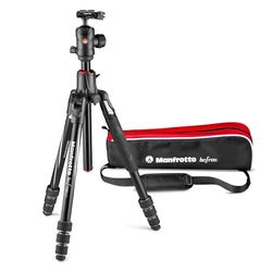 Manfrotto MKBFRA4GTXP-BH Befree GT XPRO Alu-statief, 496 centrale kogelkop, M-Lock, 90° kolom, 200PL-PRO-plaat voor DSLR en CSC met lange lens, voor macro, aluminium