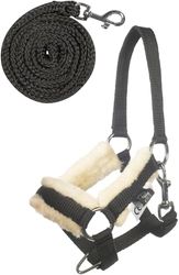 HKM Hobby-Horsing Holster en gebreid, zwart, één maat