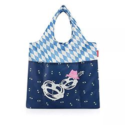 reisenthel Mini Maxi Shopper Plus AV4079 Bavaria 6 - boodschappentas met 20 l volume van hoogwaardig polyesterweefsel - waterafstotend - kleine verpakkingsmaat - B 42,5 x H 60 x D 7 cm