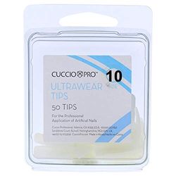 Cuccio Ultrawear 50-Piece Nail Tips, Size 10