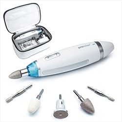 prorelax Manicure Pedicure Set perfect, Donne Uomini, Cura Professionale di Mani e Piedi per Casa e In Viaggio, 5 Attacchi di Alta Qualità In Acciaio Chirurgico