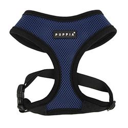 Puppia Pdcf-Ac30-Rb-Xl - Pettorina Morbida per Cani, Blu, XL, 1 Pezzo