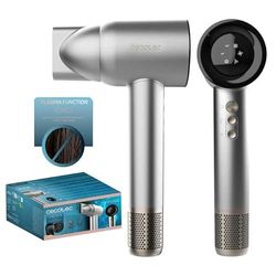 Cecotec Secador de Pelo IoniCare RockStar Nano IonTech Aluminum, Secador Con Plasma, 110000 Rpm, Pantalla, Control Inteligente Del Calor, 3 Temperaturas, Función Memoria