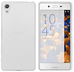 mumbi fodral kompatibelt med Sony Xperia X Performance mobiltelefonfodral transparent vit