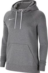 Nike Dames Sweater Met Capuchon W Nk Flc Park20 Po Hoodie, Houtskool Heathr/Wit/Wit, CW6957-071, M
