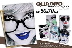 Gicos Cuadro BD 50 x 70 x 2,5 cm 667206, como se Muestra en la Imagen, Come DA Foto