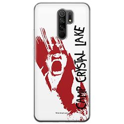ERT GROUP mobiltelefonfodral för Xiaomi REDMI 9 originalt och officiellt licensierat Horror mönster Friday the 13th 010 optimalt anpassad till formen på mobiltelefonen, fodral tillverkad av TPU-plast