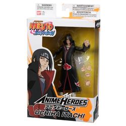 BANDAI Anime Heroes Naruto Action Figure Itachi Uchiha | 17cm Naruto Figure Itachi Uchiha Figure With Extra Hands And Accessories | Naruto Shippuden Anime Figure Action Figures For Boys And Girls