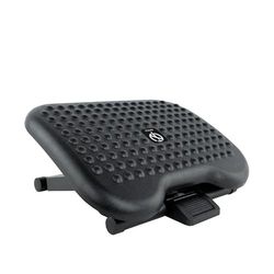 VoltShine Repose-pieds réglable de confort, couleur noire, idéal pour améliorer la posture et fournir du repos au bureau ou à la maison.