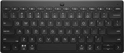 HP 350 Compact Bluetooth Keyboard. Connect up to 3 devices via Bluetooth 5.2, Multi-OS, with SMART shortcuts, dictation and emoji keys, 2 years battery, made from 60% recycled materials, Black