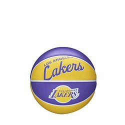 Wilson Mini-basketbal, Team Retro Model, LOS ANGELES LAKERS, Outdoor, Rubber, Maat: MINI