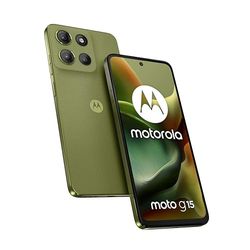 Motorola Moto G15 8/512 GB, dubbele camera 50 + 5 MP + flikkersensor, display 6,72 inch FHD+ 60 Hz, batterij 5200 mAh, MediaTek Helio G81, Android 15, Iguana Green