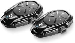 INTERPHONE Sport HD – dubbele intercom voor motorhelm met hoofdtelefoon HD Hifi 40 mm, 4 motorrijders, afstand 1 km, autonomie 20 uur, stand-by 1.000 uur, TFT, GPS, waterdicht, universeel model 2024