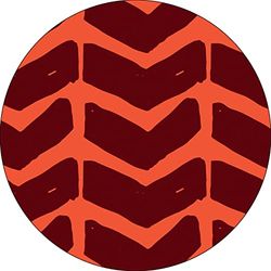 Bonateks, Round Digital Printed Mouse Pad, Non-Slip Base, for Office and Home, Diameter:22cm