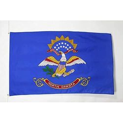 AZ FLAG Bandiera Dakota del Nord 150x90cm - Gran Bandiera Stato Americano – USA - Stati Uniti 90 x 150 cm Poliestere Leggero - Bandiere