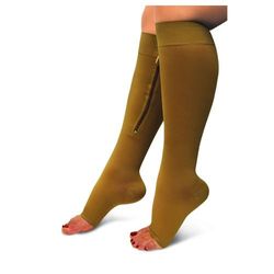 North American Healthcare Jobar Chaussettes de contention à fermeture éclair Taille S