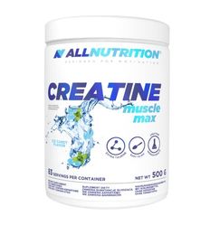 ALLNUTRITION Creatine Muscle Max Food Suplement - Creatine Monohydrate with Taurine - Performance Boost and Muscle Recovery - No Added Sugar - Instant Powder 500g -ICE Candy